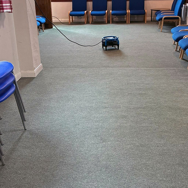Commercial carpet cleaning example in Grimsby